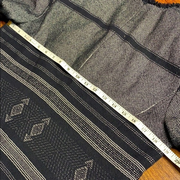 Loft 2 piece SET blazer + skirt twill navy striped fringe - Picture 13 of 16